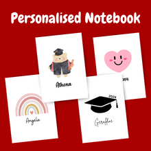 Load image into Gallery viewer, Personalised Notebook - ICON w Name