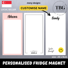 Load image into Gallery viewer, Personalised/Customised 20X9CM Fridge White Board Magnetic - D7