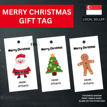 Load image into Gallery viewer, Personalised Gift Tag | Merry Christmas