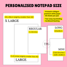 Load image into Gallery viewer, Personalised Mini Notepad - Graduation