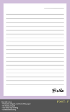 Load image into Gallery viewer, Personalised Notepad - COLOURS - Large 5x8inches