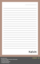 Load image into Gallery viewer, Personalised Notepad - COLOURS - Large 5x8inches