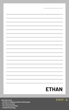 Load image into Gallery viewer, Personalised Notepad - COLOURS - Large 5x8inches