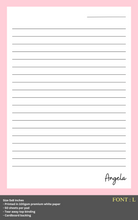 Load image into Gallery viewer, Personalised Notepad - COLOURS - Large 5x8inches