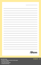 Load image into Gallery viewer, Personalised Notepad - COLOURS - Large 5x8inches