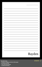 Load image into Gallery viewer, Personalised Notepad - COLOURS - Large 5x8inches