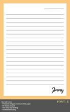 Load image into Gallery viewer, Personalised Notepad - COLOURS - Large 5x8inches
