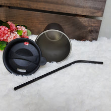 Load image into Gallery viewer, Personalised Stainless Steel Tumbler with Straw - The Blossom Gift