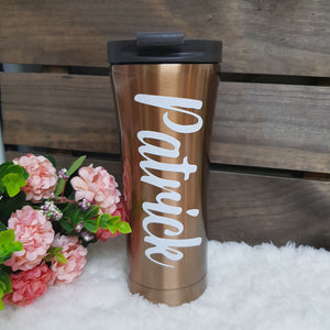 Double Wall Stainless Steel Tumbler - Gold - The Blossom Gift