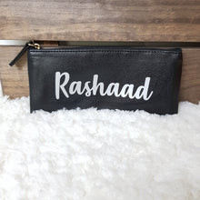 Load image into Gallery viewer, Personalised Pen Pouch / Case - Black - The Blossom Gift