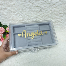 Load image into Gallery viewer, Personalised 3 tier jewellery organiser - The Blossom Gift