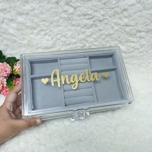 Personalised 3 tier jewellery organiser - The Blossom Gift