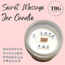 Load image into Gallery viewer, Personalised Jar Candle + Secret Message