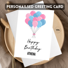 Load image into Gallery viewer, Personalised Card (Happy Birthday) design 4