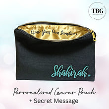 Load image into Gallery viewer, Canvas Pouch (6 colours) $15.90