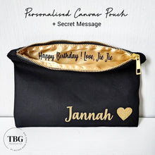 Load image into Gallery viewer, Canvas Pouch (6 colours) $15.90