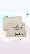 Load image into Gallery viewer, Canvas Pouch (6 colours) $15.90