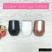 Load image into Gallery viewer, Double Wall Egg Tumbler (4 colours available) - The Blossom Gift