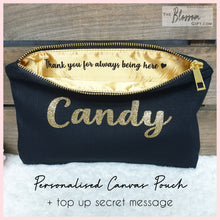 Load image into Gallery viewer, Canvas Pouch (6 colours) $15.90