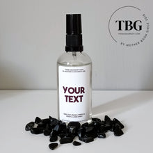 Load image into Gallery viewer, Personalised Crystal Room &amp; Linen Spray (Black Obsidian)