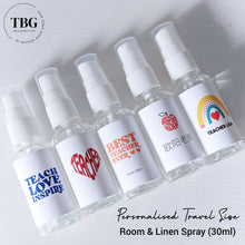 Load image into Gallery viewer, Personalised Room & Linen Spray (Travel Size 30ml)
