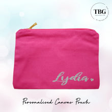 Load image into Gallery viewer, Canvas Pouch (6 colours) $15.90