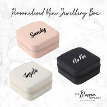 Load image into Gallery viewer, Personalised Mini Jewellery Box (3colours)