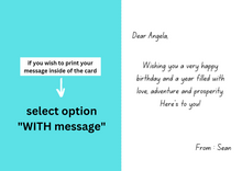 Load image into Gallery viewer, Personalised Card (Happy Birthday) design 3