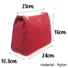 Load image into Gallery viewer, Makeup &amp; Toiletry Travel Organiser Pouch / Bag - Dark Red - The Blossom Gift