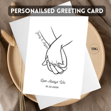 Load image into Gallery viewer, Personalised Card (couple/wedding) design 7