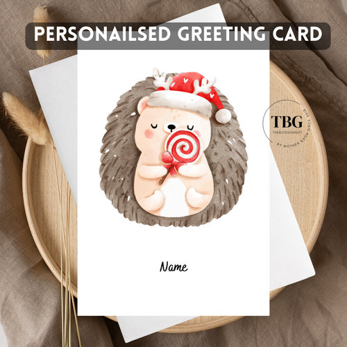 Personalised Card (Christmas X'mas Day) design 10