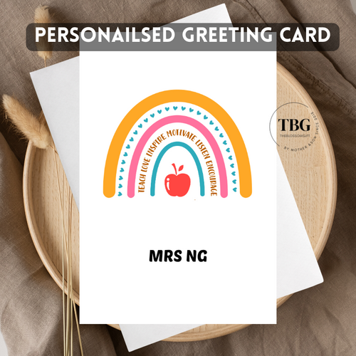 Personalised Card (Teacher's Day) design 11