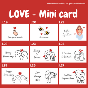 MINI CARDS / LOVE SERIES CARDS