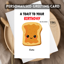 Load image into Gallery viewer, Personalised Card (food/funny) design 13