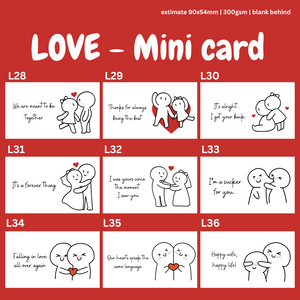 MINI CARDS / LOVE SERIES CARDS