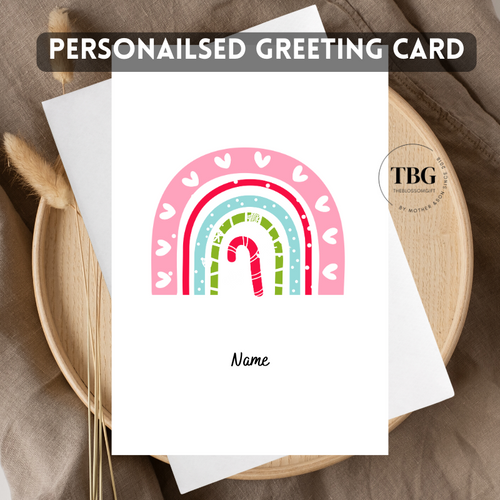 Personalised Card (Christmas X'mas Day) design 14