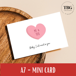A7 size- MINI CARDS / LOVE SERIES CARDS