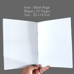 Personalised Notebook - CLASSIC - MANY COLOURS