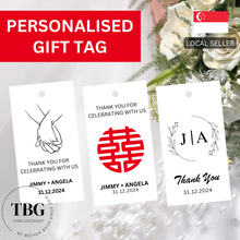 Load image into Gallery viewer, Personalised Gift Tag - Wedding / Couple - 1 SET