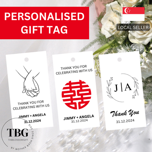 Personalised Gift Tag - Wedding / Couple - 1 SET