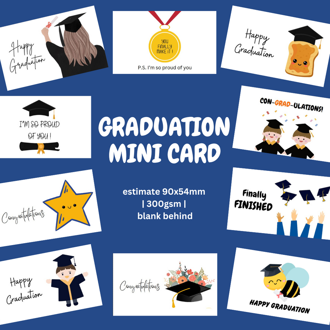 MINI CARDS GRADUATION SERIES CARDS The Blossom Gift MINI CARDS GRADUATION SERIES CARDS The Blossom Gift