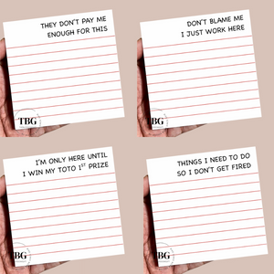 Mini Notepad - Work Humor / Sarcastic / Coworker Gift