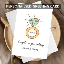 Load image into Gallery viewer, Personalised Card (couple/wedding) design 11