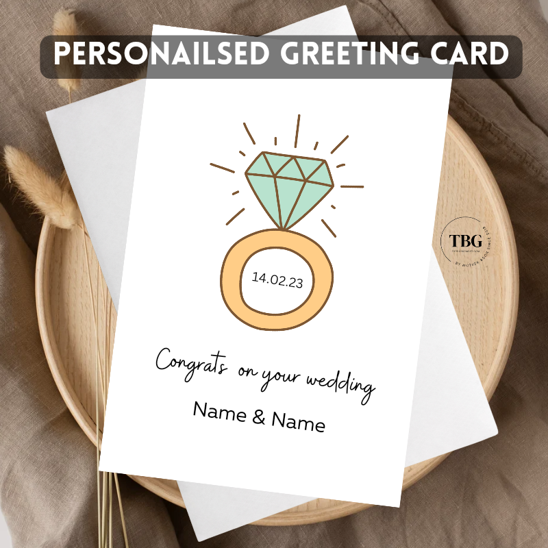 Personalised Card (couple/wedding) design 11