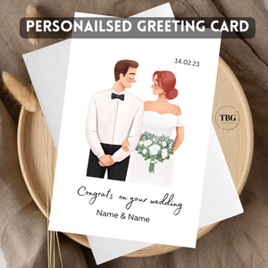 Personalised Card (couple/wedding) design 10