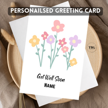 Load image into Gallery viewer, Personalised Card (Get Well Soon) design 2