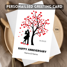 Load image into Gallery viewer, Personalised Card (couple/wedding) design 15