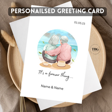 Load image into Gallery viewer, Personalised Card (couple/wedding) design 16