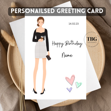Load image into Gallery viewer, Personalised Card (for her) design 2