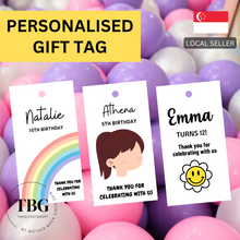 Load image into Gallery viewer, Personalised Gift Tag - Kids / Children - 1 SET